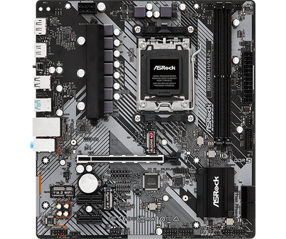 Mb Asrock B650m-h/m.2+/am5 Ryzen Series 9000, 8000 Y 7000/ddr5 6400 Mhz/ Pcie Gen5(m.2)/2 Pcie 4.0x16/1 Pcie 3.0x1/amd Rdna/1 Blazing M.2/1 Hyper M.2/6 Usb 3.2/1 Usb C Trasero/