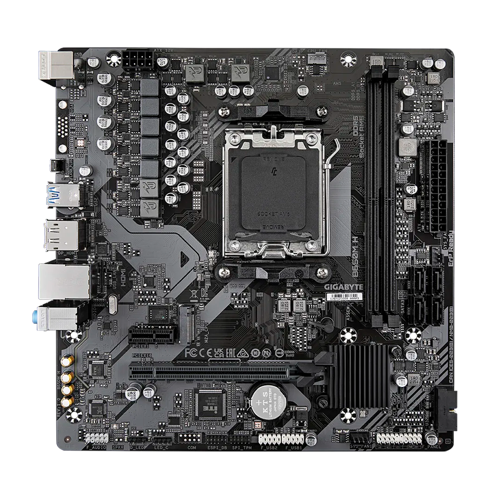 Tarjeta Madre Gigabyte B650m H / Socket Am5 / Ddr5 / Hdmi / Dp / Micro Atx / Gama Media