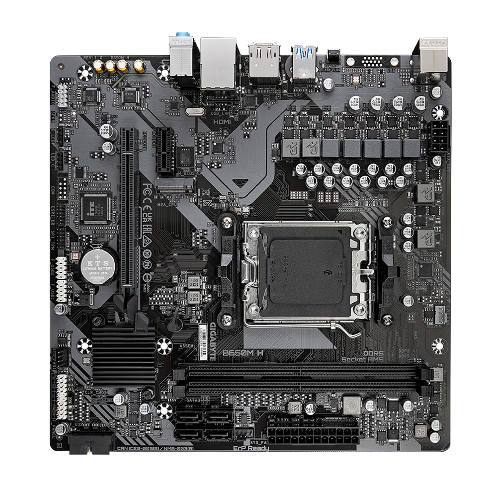 Tarjeta Madre Gigabyte B650m H / Socket Am5 / Ddr5 / Hdmi / Dp / Micro Atx / Gama Media