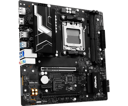Mb Asrock B850m-x R2.0/am5 Ryzen Series 9000, 8000 Y 7000/ddr5 8200 Mhz/ Pcie Gen5(m.2)/1 Pcie 4.0x16/1 Pcie 3.0x1/amd Rdna/1 Blazing M.2/1 Hyper M.2/8 Usb 3.2/2 Usb C Trasero Y Frontal/5 Usb 2.0