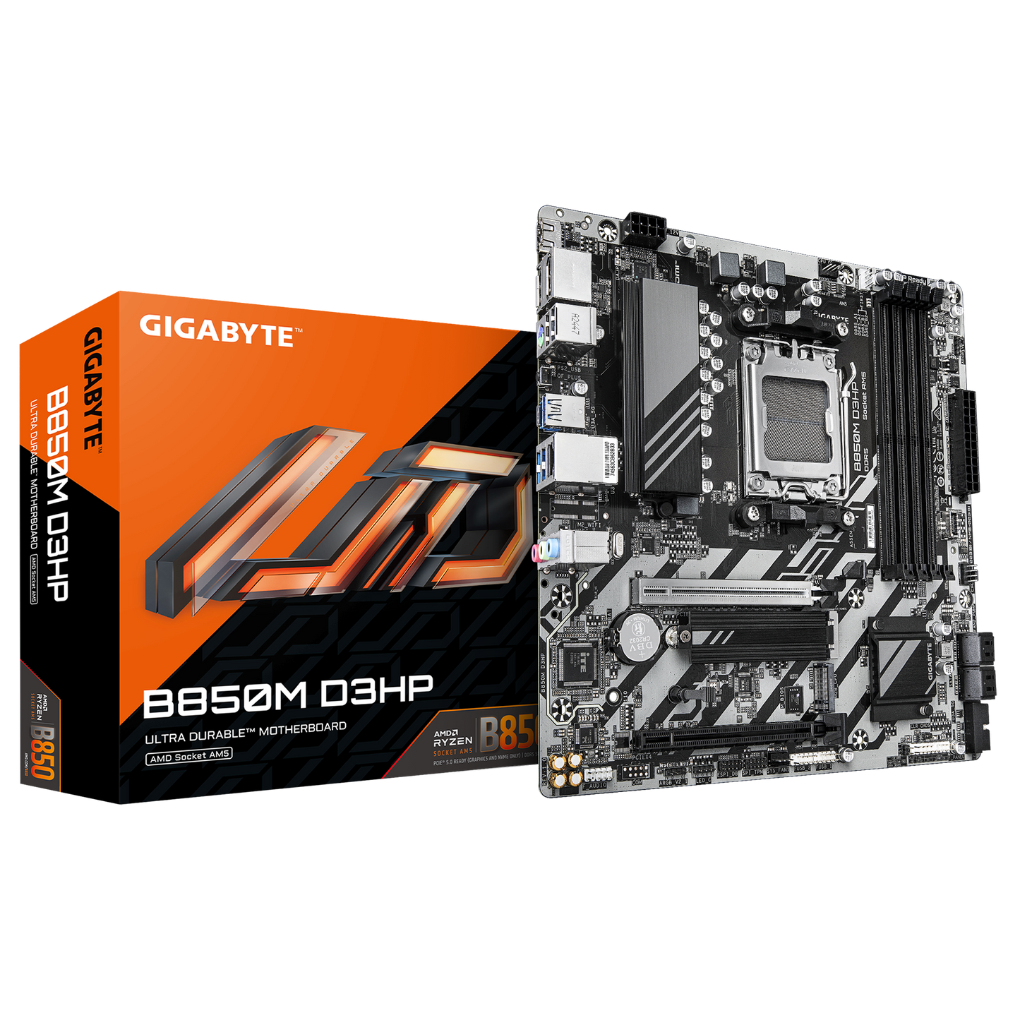 Tarjeta Madre Gigabyte B850m D3hp / Socket Amd Am5 / Ddr5 / Hdmi / Dp / Micro Atx / Gama Media