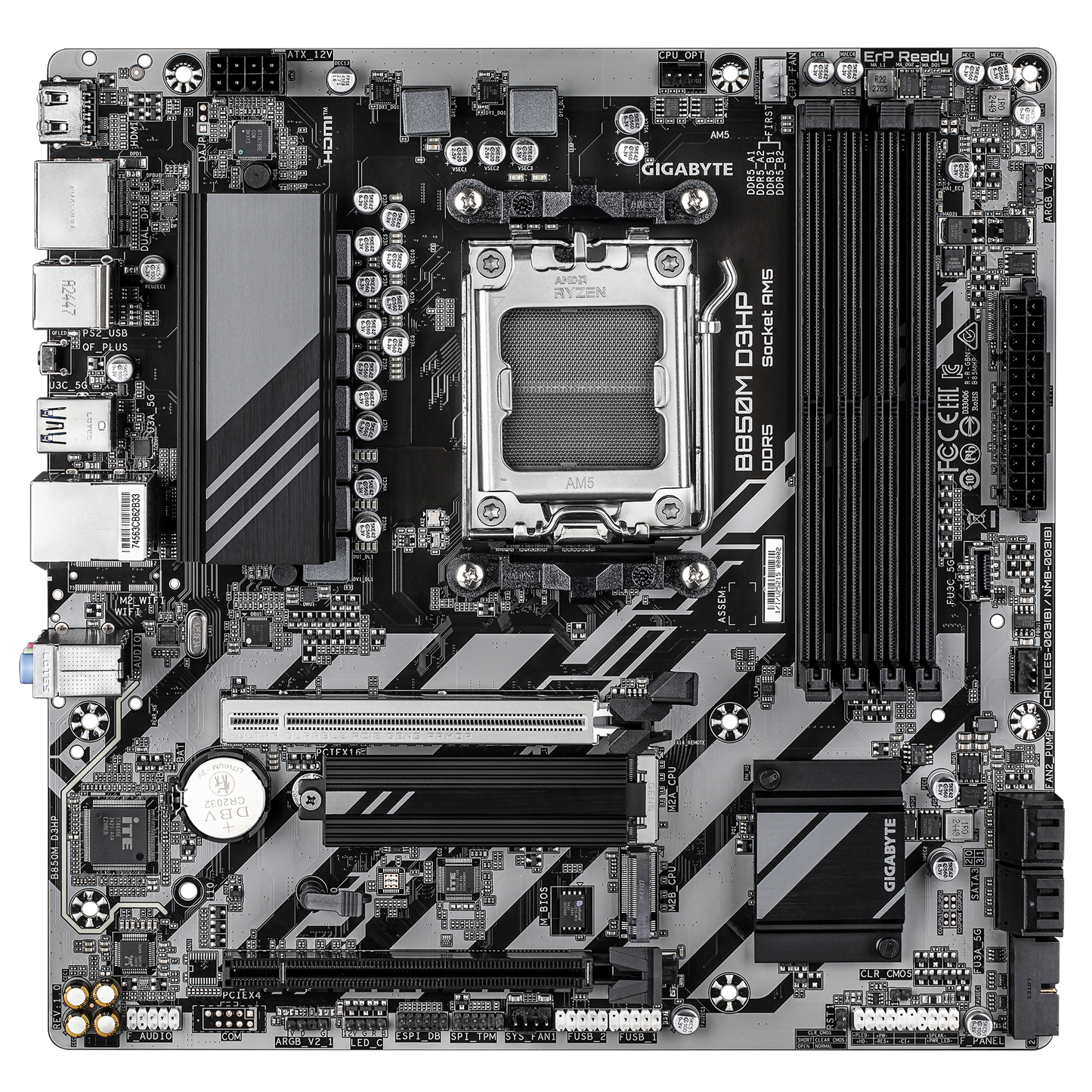 Tarjeta Madre Gigabyte B850m D3hp / Socket Amd Am5 / Ddr5 / Hdmi / Dp / Micro Atx / Gama Media