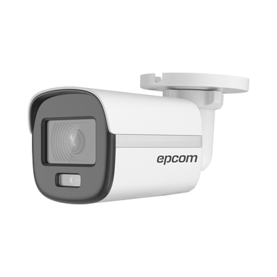 Bala Turbohd 2 Megapíxel (1080p) / Lente 2.8 Mm / Colorvu / Imagen A Color 24/7 / Metal / Luz Blanca 20 Mts / Exterior Ip67 / Tvi-ahd-cvi-cvbs / Dwdr