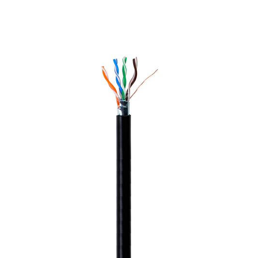 Bobina De Cable Exterior Condumex Cat5e Utp Con Gel 100 Cobre 24 Awg 305 Mts Color Negro
