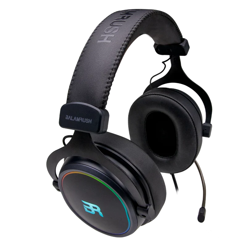 Audifonos Gamer Balam Rush Orphix Hs980 / Diadema Usb / Rgb / Inmersivos / Sonido Envolvente 7.1 / Microfono Flexible / Negro / Br-922982