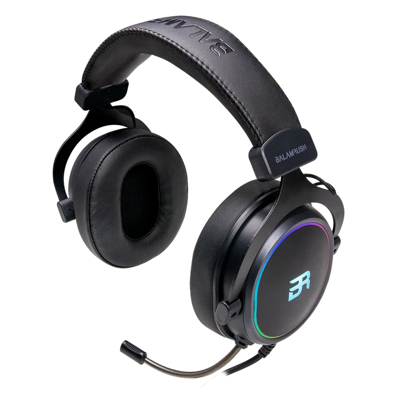 Audifonos Gamer Balam Rush Orphix Hs980 / Diadema Usb / Rgb / Inmersivos / Sonido Envolvente 7.1 / Microfono Flexible / Negro / Br-922982
