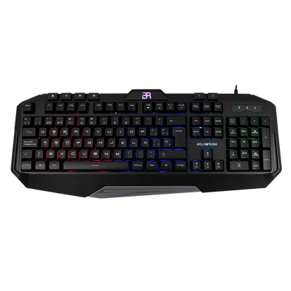 Teclado Gamer Balam Rush Gunfire Kg330 / Alambrico Usb / Iluminacion Led / Multimedia / EspaÑol / 117 Teclas / Negro / Br-929639