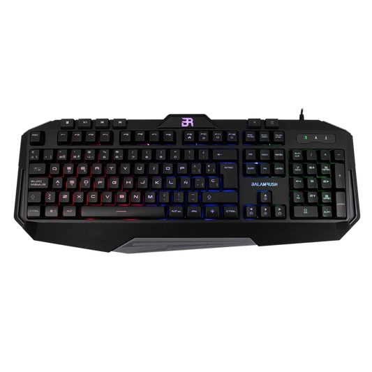 Teclado Gamer Balam Rush Gunfire Kg330 / Alambrico Usb / Iluminacion Led / Multimedia / EspaÑol / 117 Teclas / Negro / Br-929639