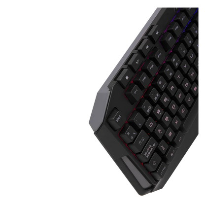 Teclado Gamer Balam Rush Gunfire Kg330 / Alambrico Usb / Iluminacion Led / Multimedia / EspaÑol / 117 Teclas / Negro / Br-929639