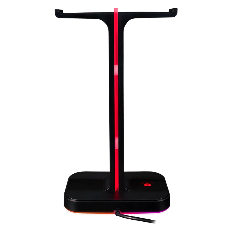 Base Gamer Balam Rush Atlas Hr760 / Soporte Para Diadema / Iluminacion Rgb / 2x Usb A / Negro / Br-931502