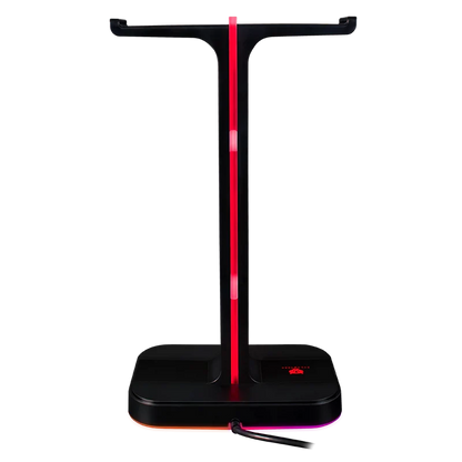 Base Gamer Balam Rush Atlas Hr760 / Soporte Para Diadema / Iluminacion Rgb / 2x Usb A / Negro / Br-931502