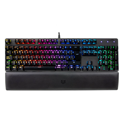 Teclado Gamer Balam Rush Dominate Gkx775 / Alambrico Optomecanico / Rgb / Antighosting / ReposamuÑecas / Programable / Multimedia / Win -linux -mac -xbox One -ps4 / 117 Teclas / Negro / Br-932691