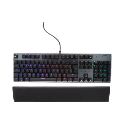 Teclado Gamer Balam Rush Dominate Gkx775 / Alambrico Optomecanico / Rgb / Antighosting / ReposamuÑecas / Programable / Multimedia / Win -linux -mac -xbox One -ps4 / 117 Teclas / Negro / Br-932691