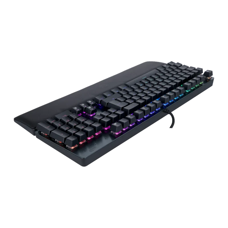 Teclado Gamer Balam Rush Dominate Gkx775 / Alambrico Optomecanico / Rgb / Antighosting / ReposamuÑecas / Programable / Multimedia / Win -linux -mac -xbox One -ps4 / 117 Teclas / Negro / Br-932691