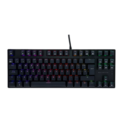 Teclado Gamer Balam Rush Dominate Gk560 / Alambrico Usb / Iluminacion Rgb / Multimedia / EspaÑol / 88 Teclas / Negro  / Br-932707