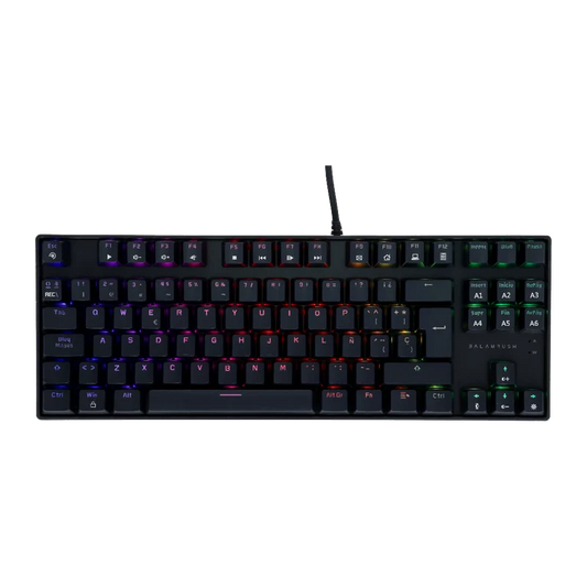 Teclado Gamer Balam Rush Dominate Gk560 / Alambrico Usb / Iluminacion Rgb / Multimedia / EspaÑol / 88 Teclas / Negro  / Br-932707