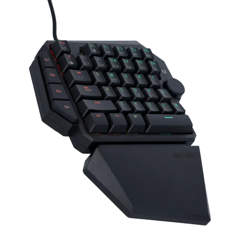 Teclado Gamer Balam Rush Dominate Gk540 / Alambrico Usb / Iluminacion Rgb / Multimedia / Mecanico A Una Mano / EspaÑol / 39 Teclas / Negro  / Br-932721
