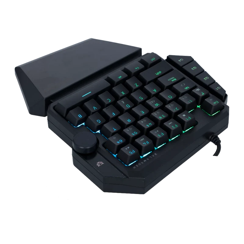 Teclado Gamer Balam Rush Dominate Gk540 / Alambrico Usb / Iluminacion Rgb / Multimedia / Mecanico A Una Mano / EspaÑol / 39 Teclas / Negro  / Br-932721