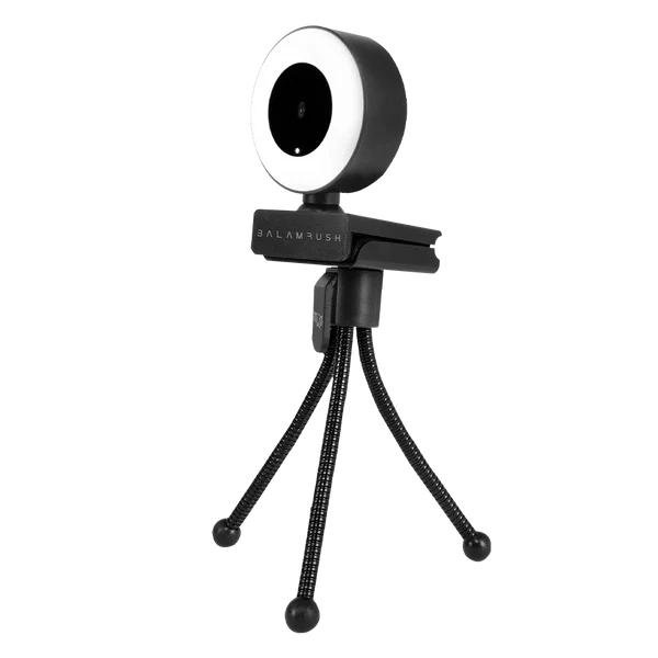 Camara Web Balam Rush Stelar Cw750 /usb/ Con Luz Led/ Microfono Integrado/negro / Br-932974