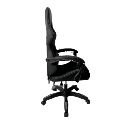 Silla Gamer Balam Rush Power Rush V2 Black Edition / Inclinacion 135 Grados / Tela Y Piel Sintetica / Max 120 Kg / Cojin Lumbar / Piston Clase 3 / Reposabrazos Fijo / Negro / Br-934534