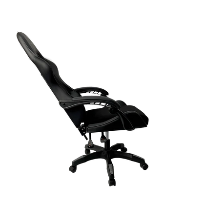 Silla Gamer Balam Rush Power Rush V2 Black Edition / Inclinacion 135 Grados / Tela Y Piel Sintetica / Max 120 Kg / Cojin Lumbar / Piston Clase 3 / Reposabrazos Fijo / Negro / Br-934534