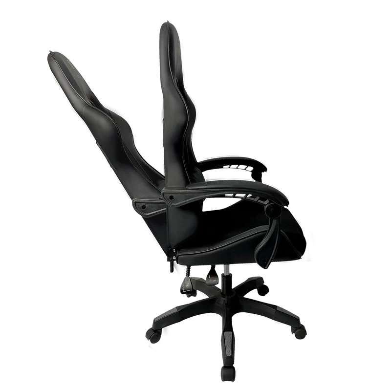 Silla Gamer Balam Rush Power Rush V2 Black Edition / Inclinacion 135 Grados / Tela Y Piel Sintetica / Max 120 Kg / Cojin Lumbar / Piston Clase 3 / Reposabrazos Fijo / Negro / Br-934534