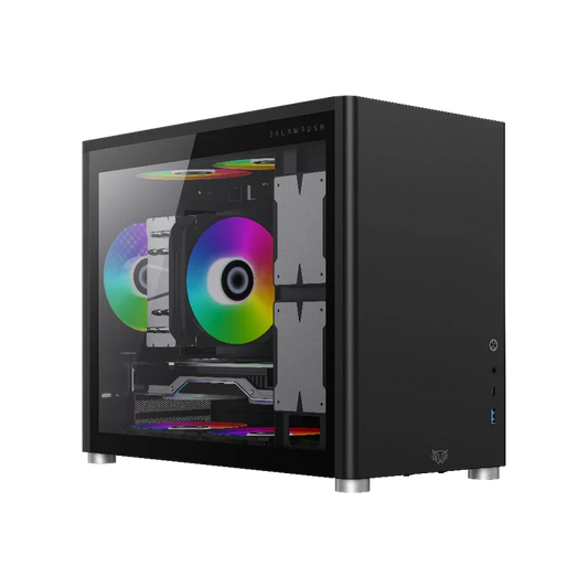 Gabinete Balam Rush Eris Jet Gi985 / Micro Torre / Micro Atx, Mini-itx / Panel Cristal Templado/ Metal/ Negro/ Br-934947