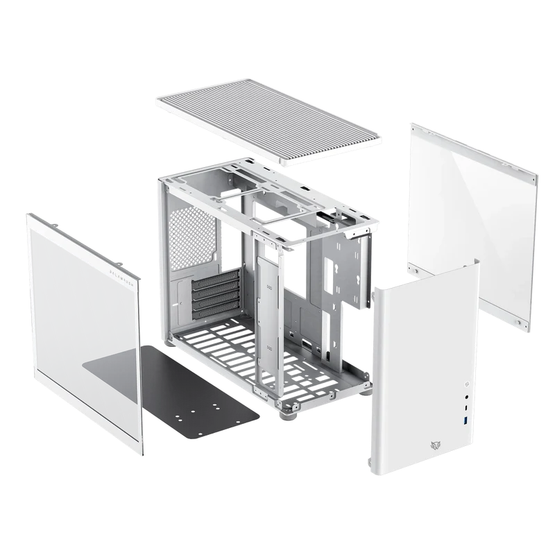 Gabinete Balam Rush Eris Frost Gi985/ Micro Torre / Micro Atx, Mini-itx / Panel Cristal Templado/ Metal/ Blanco/ Br-935647