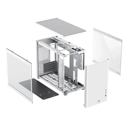 Gabinete Balam Rush Eris Frost Gi985/ Micro Torre / Micro Atx, Mini-itx / Panel Cristal Templado/ Metal/ Blanco/ Br-935647