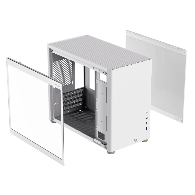 Gabinete Balam Rush Eris Frost Gi985/ Micro Torre / Micro Atx, Mini-itx / Panel Cristal Templado/ Metal/ Blanco/ Br-935647