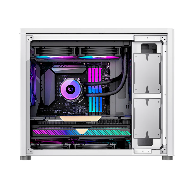 Gabinete Balam Rush Eris Frost Gi985/ Micro Torre / Micro Atx, Mini-itx / Panel Cristal Templado/ Metal/ Blanco/ Br-935647