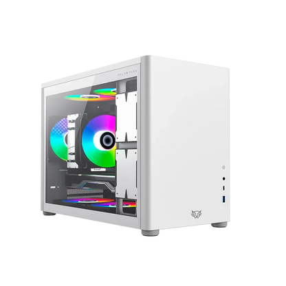 Gabinete Balam Rush Eris Frost Gi985/ Micro Torre / Micro Atx, Mini-itx / Panel Cristal Templado/ Metal/ Blanco/ Br-935647