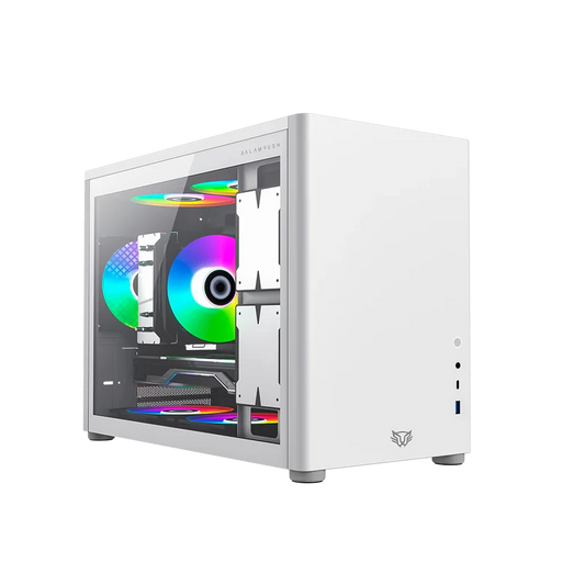 Gabinete Balam Rush Eris Frost Gi985/ Micro Torre / Micro Atx, Mini-itx / Panel Cristal Templado/ Metal/ Blanco/ Br-935647