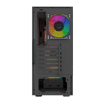Gabinete Gamer Balam Rush Dragonfly Crystalgm745 / Media Torre / Atx, Micro Atx, Mini Itx / Ventilador Rgb / Panel Cristal Templado, Metal / Negro / Br-935968
