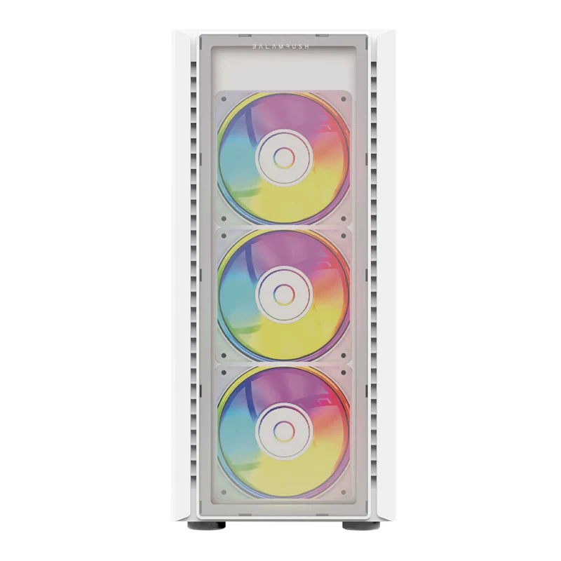 Gabinete Balam Rush Dragonfly Crystal Gm745 / Mini Torre/ Atx, Micro Atx, Mini Itx / Panel Cristal Templado/ Ilumuminacion Rgb/ Metal/ Blanco/ Br-935975