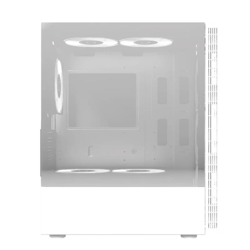 Gabinete Balam Rush Dragonfly Crystal Gm745 / Mini Torre/ Atx, Micro Atx, Mini Itx / Panel Cristal Templado/ Ilumuminacion Rgb/ Metal/ Blanco/ Br-935975
