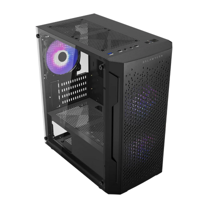 Gabinete Gamer Balam Rush Artic Gi725 / Mini Torre / Micro Atx, Mini Itx / Ventilador Rgb / Panel Cristal Templado, Metal / Negro / Br-936118