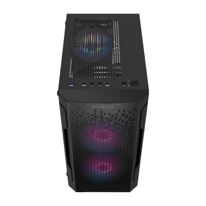 Gabinete Gamer Balam Rush Artic Gi725 / Mini Torre / Micro Atx, Mini Itx / Ventilador Rgb / Panel Cristal Templado, Metal / Negro / Br-936118