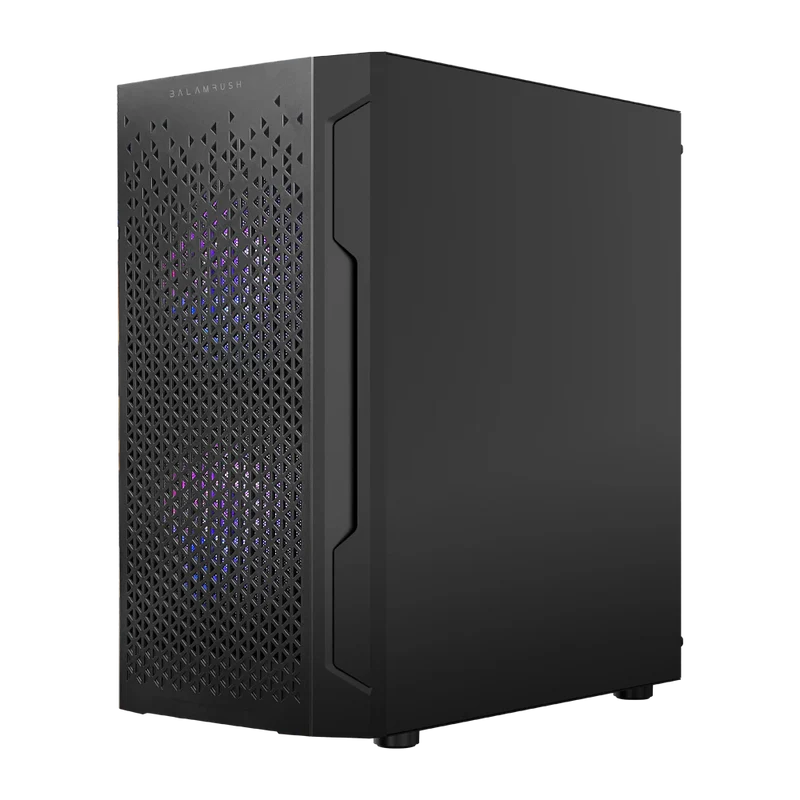 Gabinete Gamer Balam Rush Artic Gi725 / Mini Torre / Micro Atx, Mini Itx / Ventilador Rgb / Panel Cristal Templado, Metal / Negro / Br-936118