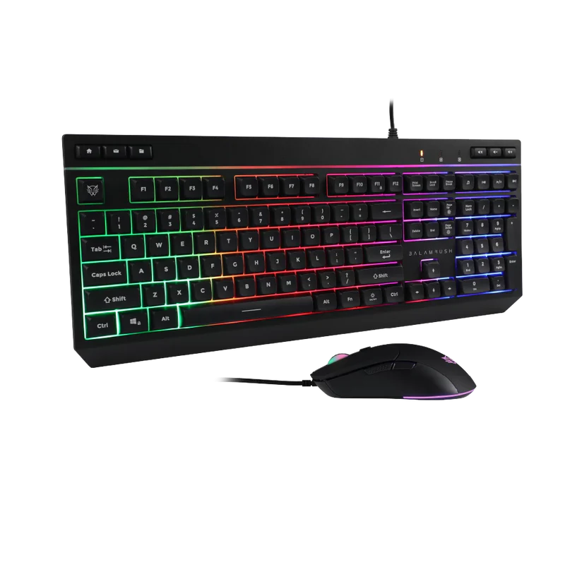 Kit Gamer Balam Rush Squad Master Plus Ktm555 / Teclado Y Mouse / Alambrico Multimedia / Ergonomico / Win -mac -ios -android / Retroiluminado / 115 Teclas / 7200 Dpi / 6 Botones Scroll / Br-936286
