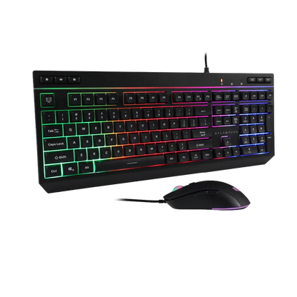Kit Gamer Balam Rush Squad Master Plus Ktm555 / Teclado Y Mouse / Alambrico Multimedia / Ergonomico / Win -mac -ios -android / Retroiluminado / 115 Teclas / 7200 Dpi / 6 Botones Scroll / Br-936286