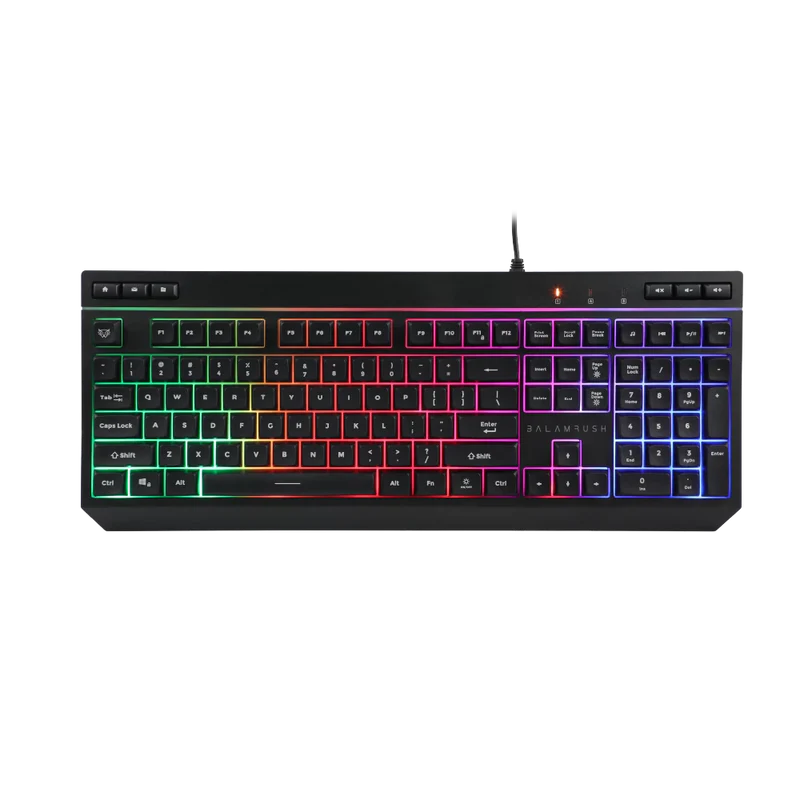Kit Gamer Balam Rush Squad Master Plus Ktm555 / Teclado Y Mouse / Alambrico Multimedia / Ergonomico / Win -mac -ios -android / Retroiluminado / 115 Teclas / 7200 Dpi / 6 Botones Scroll / Br-936286