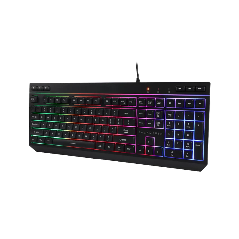 Kit Gamer Balam Rush Squad Master Plus Ktm555 / Teclado Y Mouse / Alambrico Multimedia / Ergonomico / Win -mac -ios -android / Retroiluminado / 115 Teclas / 7200 Dpi / 6 Botones Scroll / Br-936286