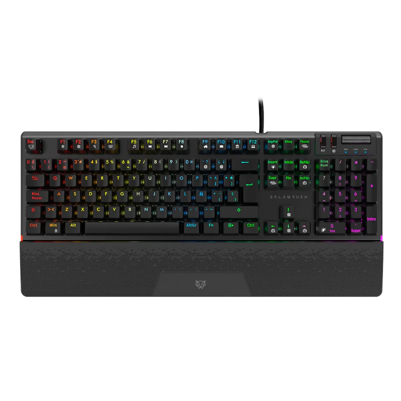 Teclado Gamer Balam Rush Dominate Expert Gk979 / Mecanico / Alambrico / Multimedia / Iluminacion Rgb / Anti-ghosting / 105 Teclas/ EspaÑol / Negro / Br-936781
