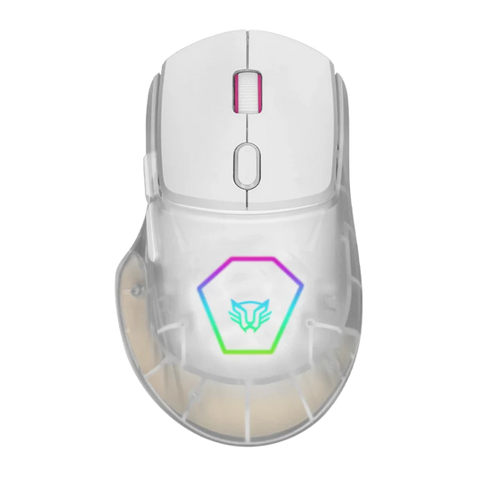 Mouse Gamer Balam Rush Speeder Match Mg959 / Alambrico Usb / 7 Botones Scroll / Optico / 12800 Dpi Ajustables / Rgb / Caratulas Intercambiable / Extension De Cubiertas / Blanco / Br-936835