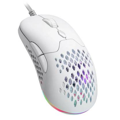 Mouse Gamer Balam Rush Speeder Perform Mg979 / Inalambrico / Alambrico - Bluetooth / 7 Botones Scroll / Optico / 5000 Dpi Ajustables / Rgb / Carcazas Intercambiables / Blanco / Br-936859