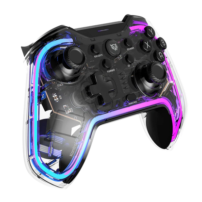 Gamepad Balam Rush Kontrol Glow G595 / Inalambrico Recargable / Bt 5.0 / Rgb / Vibracion Dual / Soporte P Celular / Android - Ios - Pc Win - N Switch - Ps 3-4 / Botones Programables / Br-936910