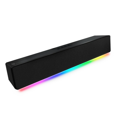 Bocina Gamer Balam Rush Glimm Bar Bg585 / Inalambrica / Bluetooth - Conexion Tws 3.5 Mm / Radio Fm - Tf / Sonido Estereo / 10 W / Recargable / Iluminacion Led / Negro / Br-936958