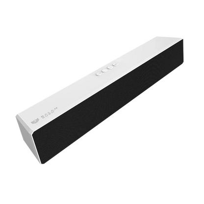 Bocina Gamer Balam Rush Glimm Bar Bg585 / Inalambrica / Bluetooth - Conexion Tws 3.5 Mm / Radio Fm - Tf / Sonido Estereo / 10 W / Recargable / Iluminacion Led / Blanco / Br-936965