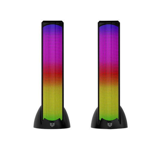 Bocina Gamer Balam Rush Glimm Tower Bg575 / Alambrica Usb / Bluetooth Conexin 3.5 Mm / Sonido Estereo / 10 W / Iluminacion Led / Negro / Br-936972